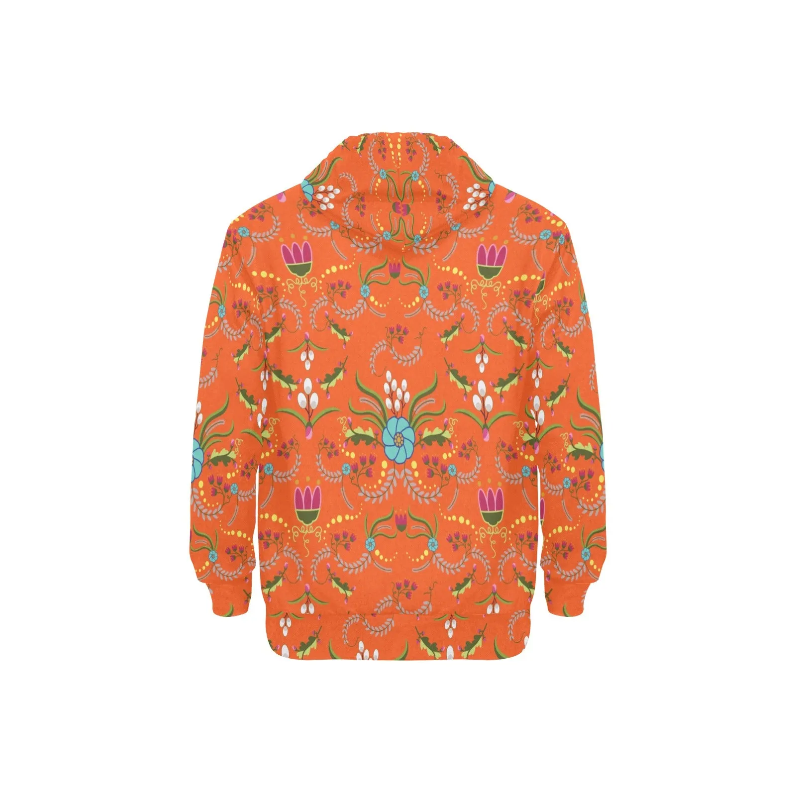 First Bloom Carrots Men's Long Sleeve Fleece Hoodie
