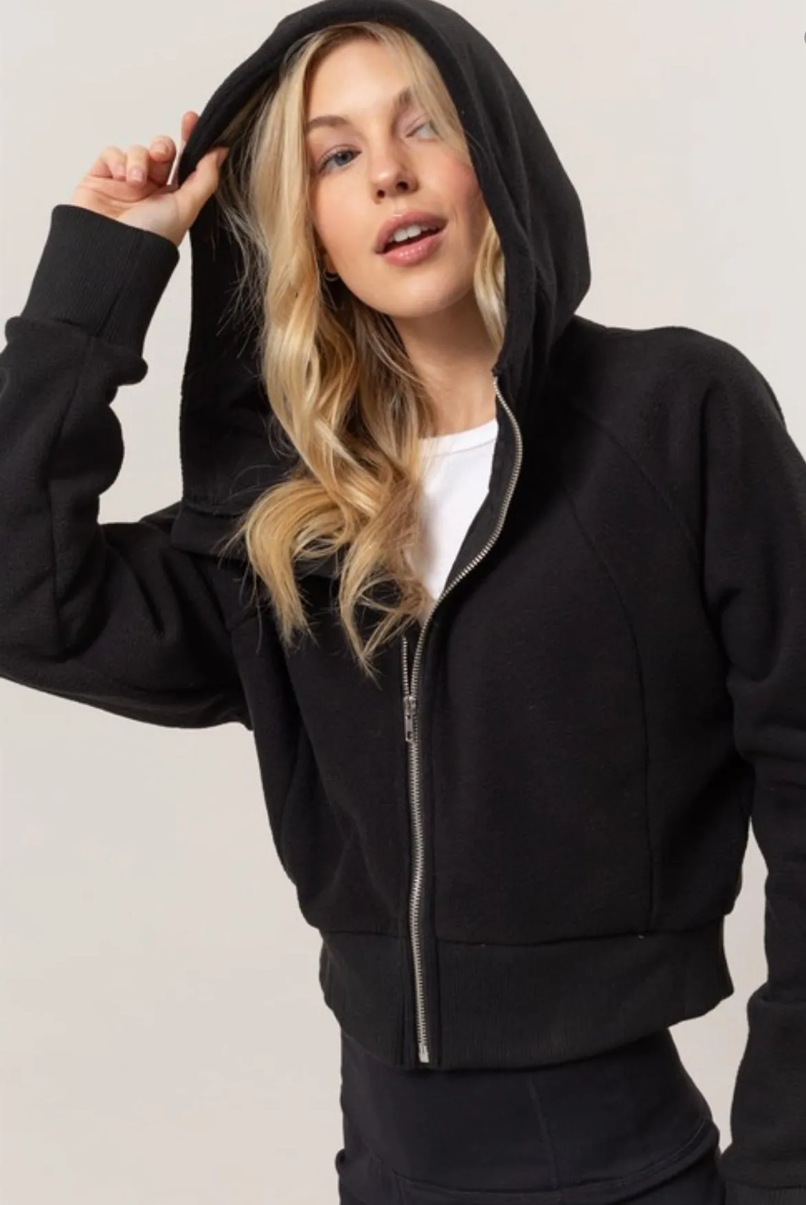 Fleece Zip Up Hoodie 2 Colors