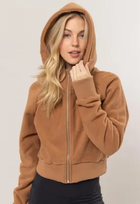 Fleece Zip Up Hoodie 2 Colors