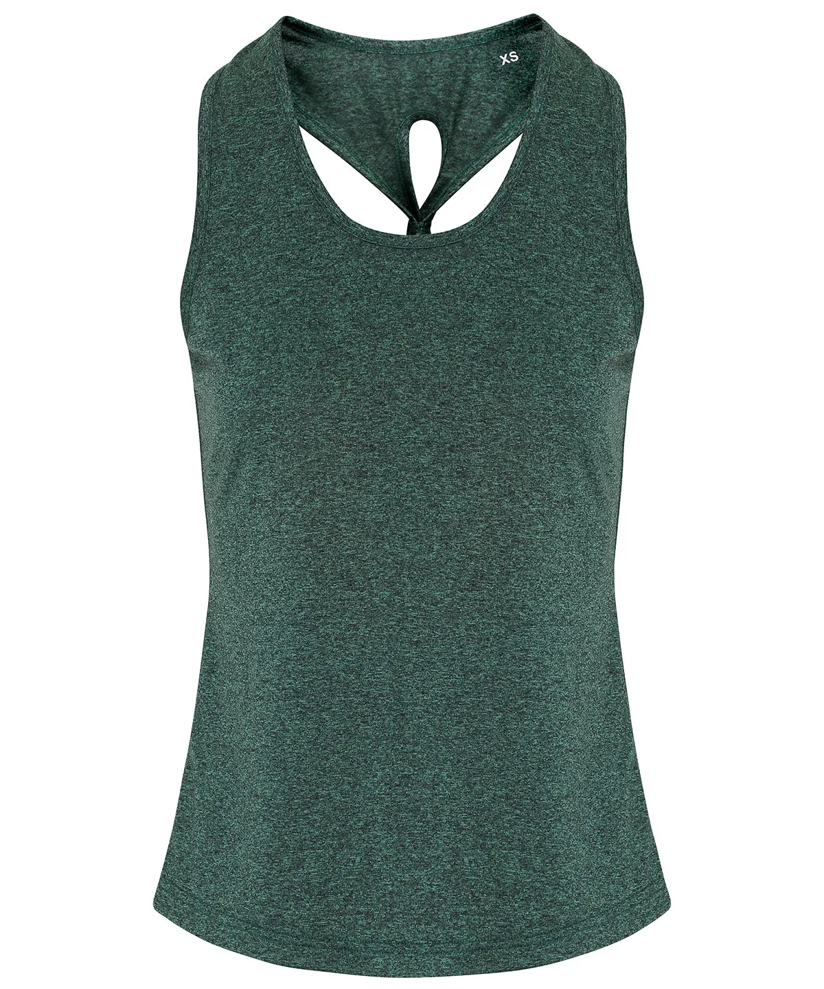 Forest Green/Black Melange - Women's TriDri® yoga knot vest