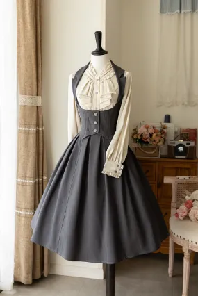 Forest Wardrobe~Retro Elegant Lolita Jumper Dress Bustier Multicolor