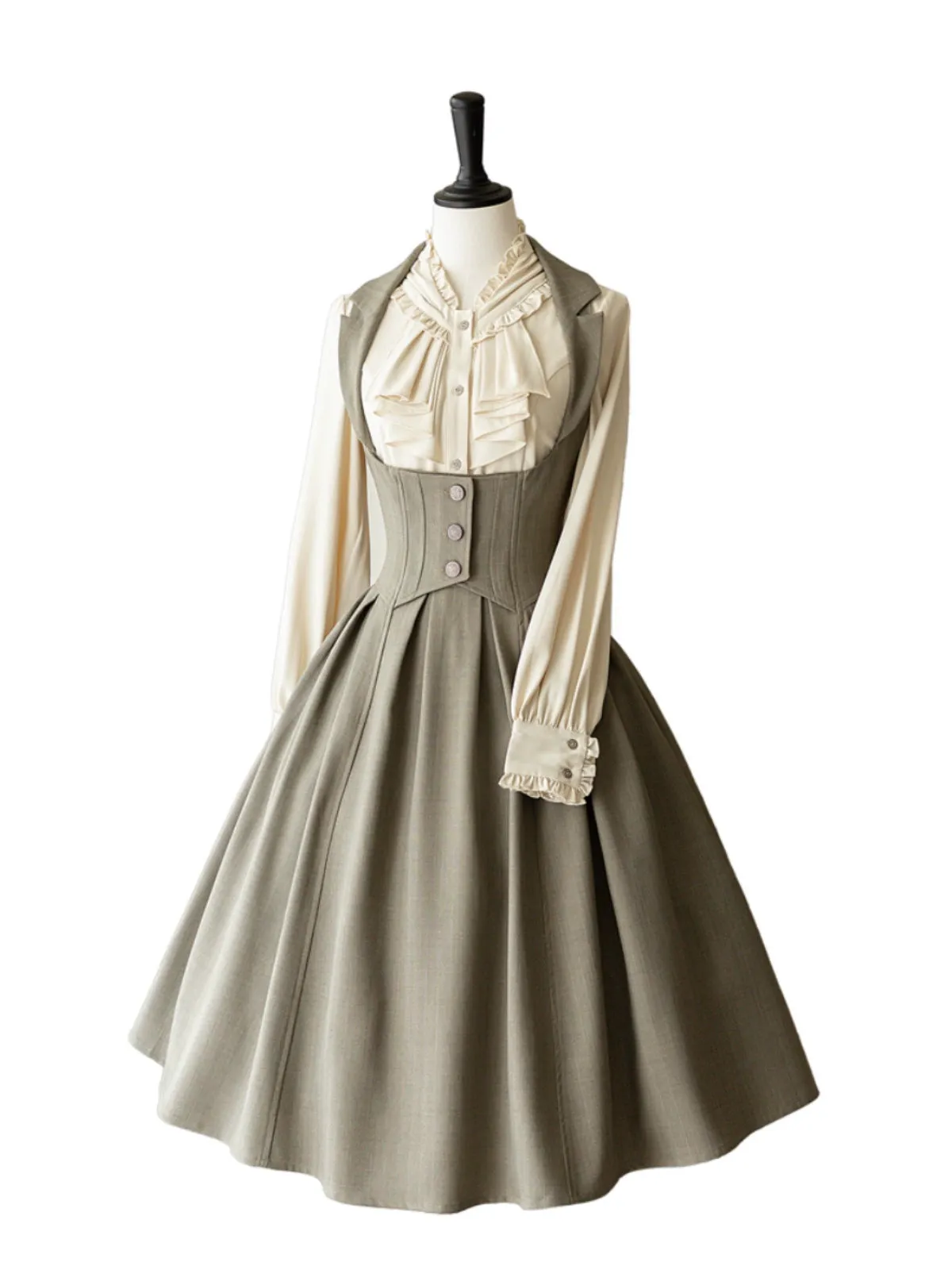 Forest Wardrobe~Retro Elegant Lolita Jumper Dress Bustier Multicolor