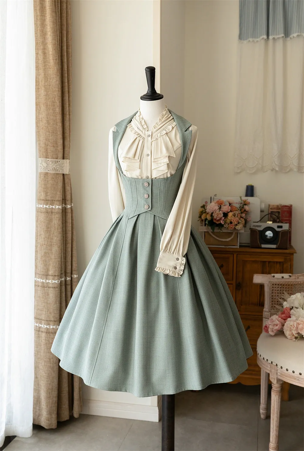 Forest Wardrobe~Retro Elegant Lolita Jumper Dress Bustier Multicolor