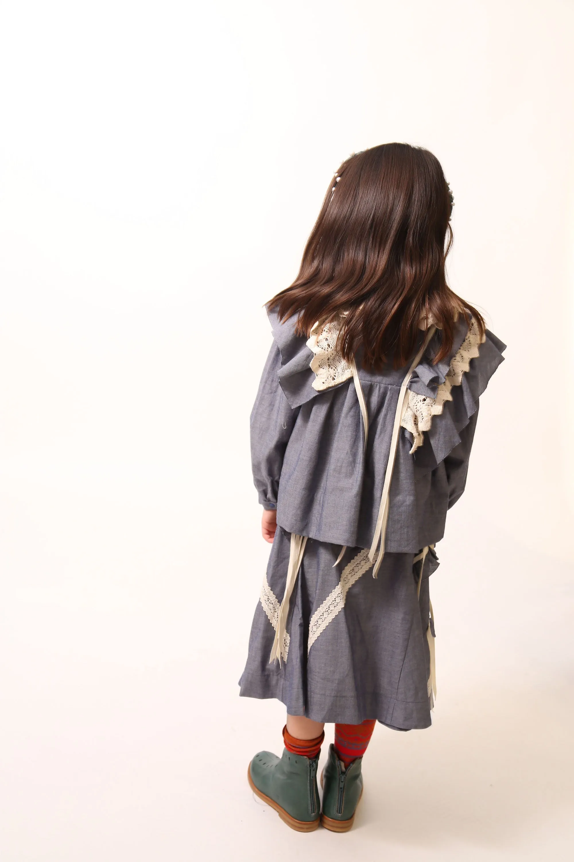 GAEL RUFFLED COLLAR BLOUSE