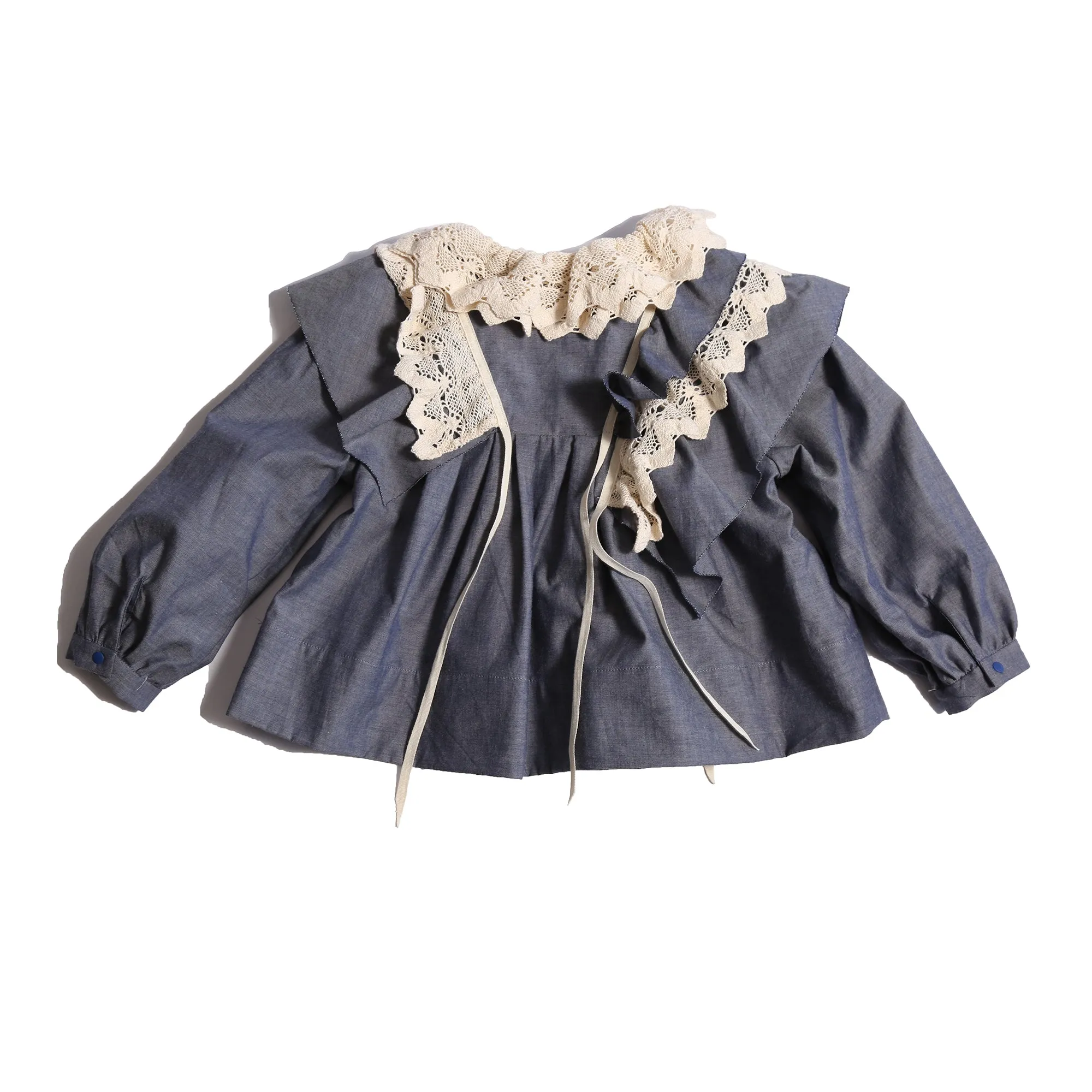 GAEL RUFFLED COLLAR BLOUSE