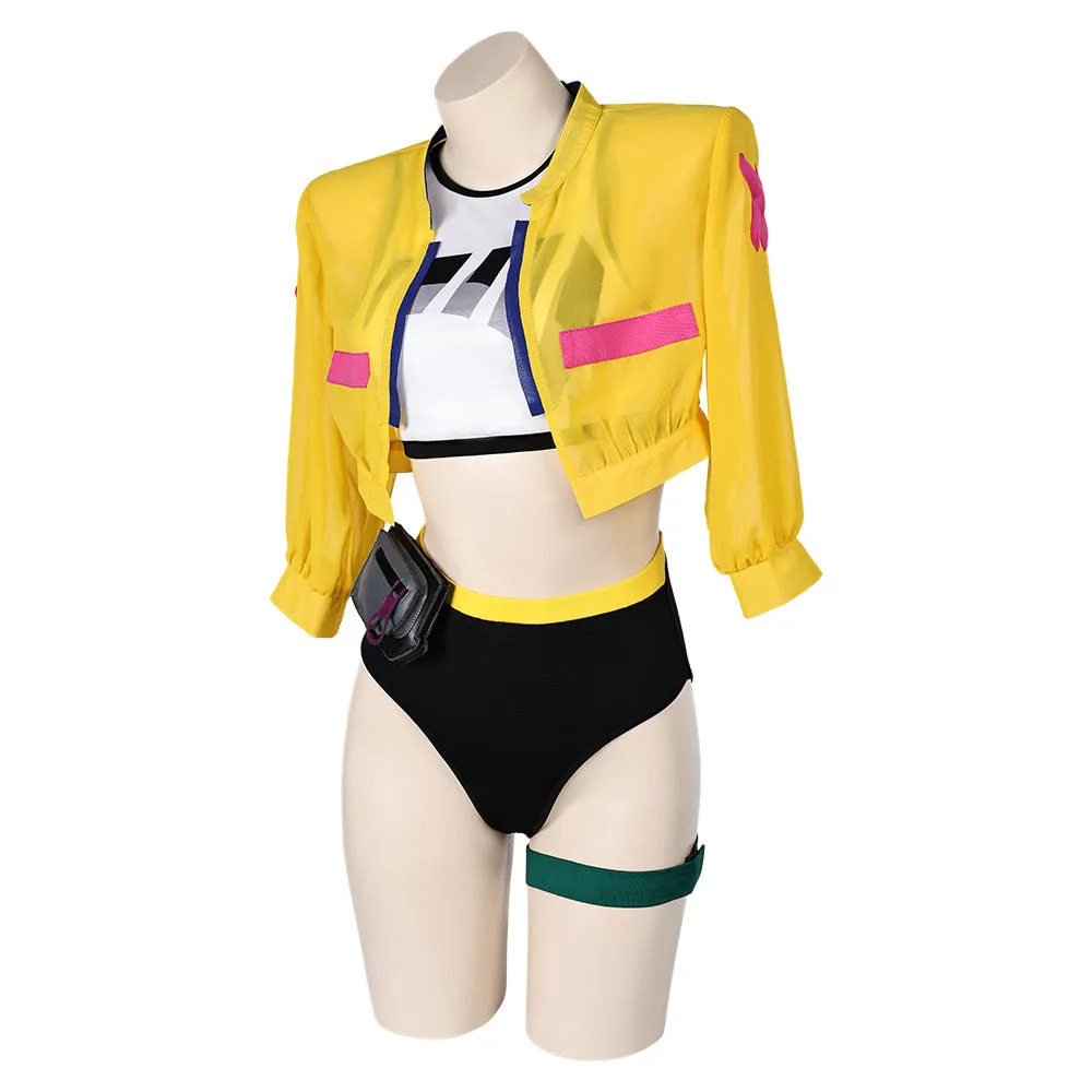 Game Valorant Killjoy Women Yellow Swimsuit Cosplay Costume Outfits Halloween Carnival Suit Original Design
