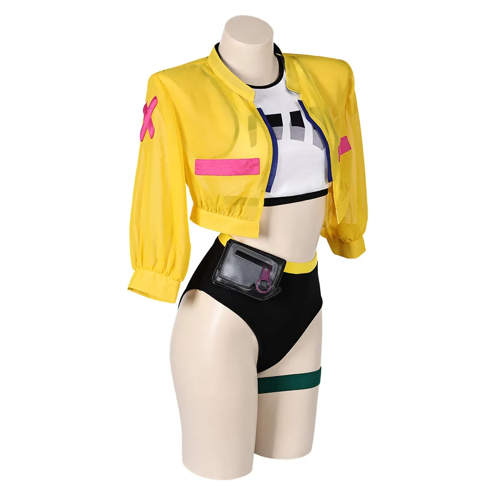 Game Valorant Killjoy Women Yellow Swimsuit Cosplay Costume Outfits Halloween Carnival Suit Original Design