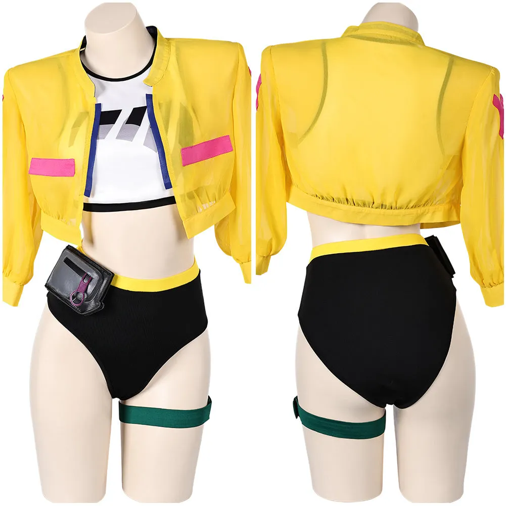 Game Valorant Killjoy Women Yellow Swimsuit Cosplay Costume Outfits Halloween Carnival Suit Original Design