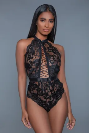 Geovan Lace Up Intimate Bodysuit