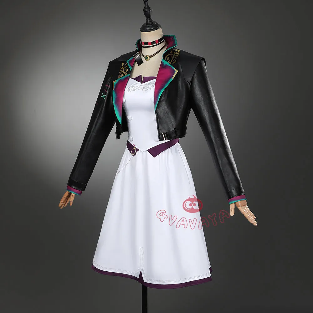 Gvavaya Anime Cosplay League of Legends Arcane Season2 Cosplay Powder AU Party Dress Powder Cosplay Costume