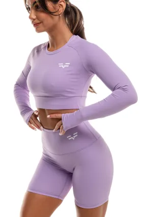 GymFreak Women's Vision Crop Top - Purple