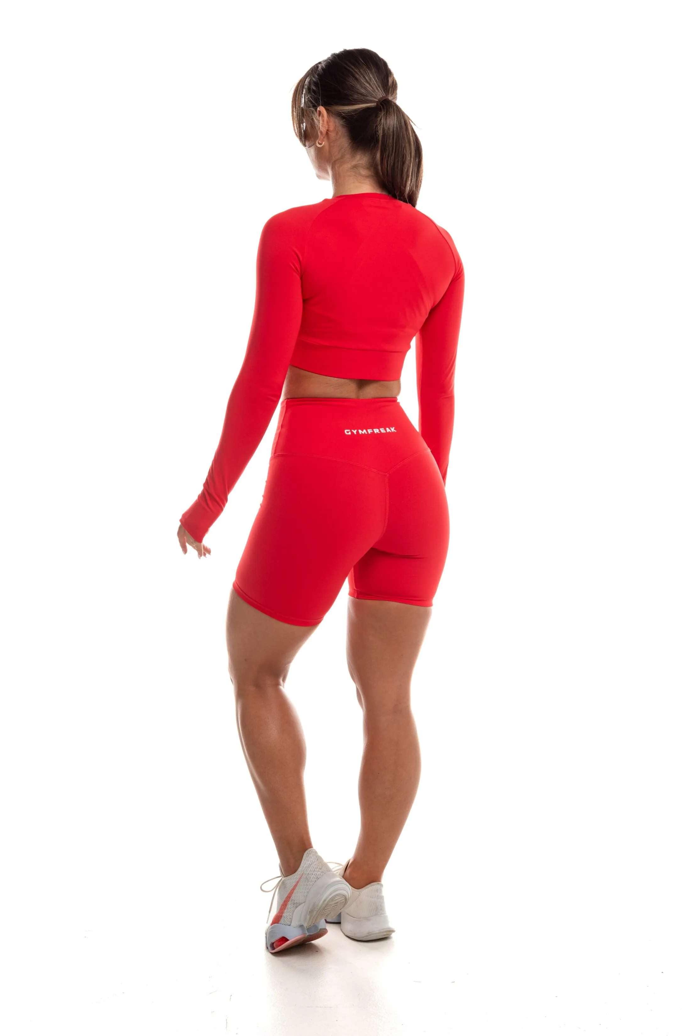 GymFreak Women's Vision Crop Top - Red