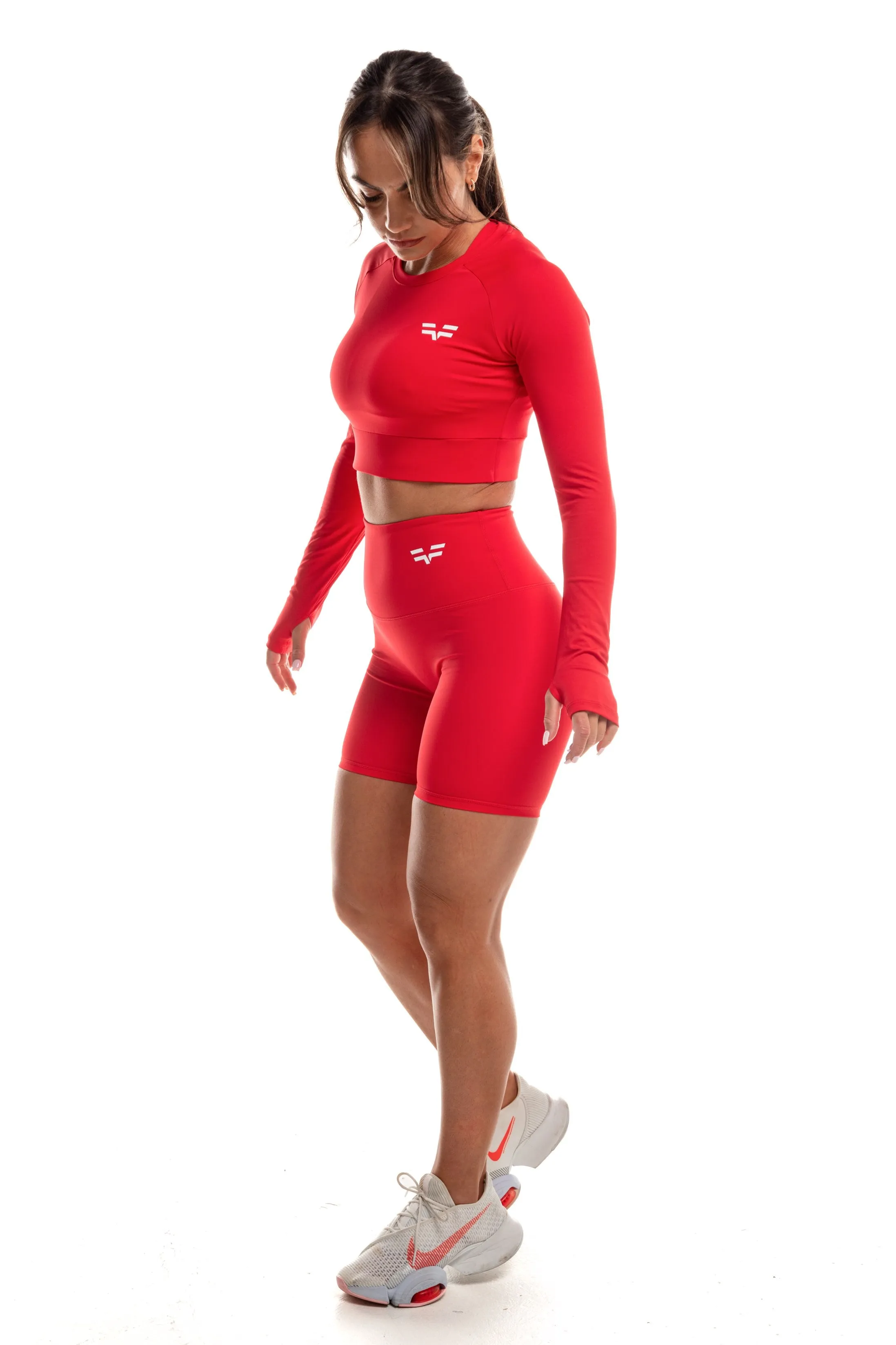 GymFreak Women's Vision Crop Top - Red
