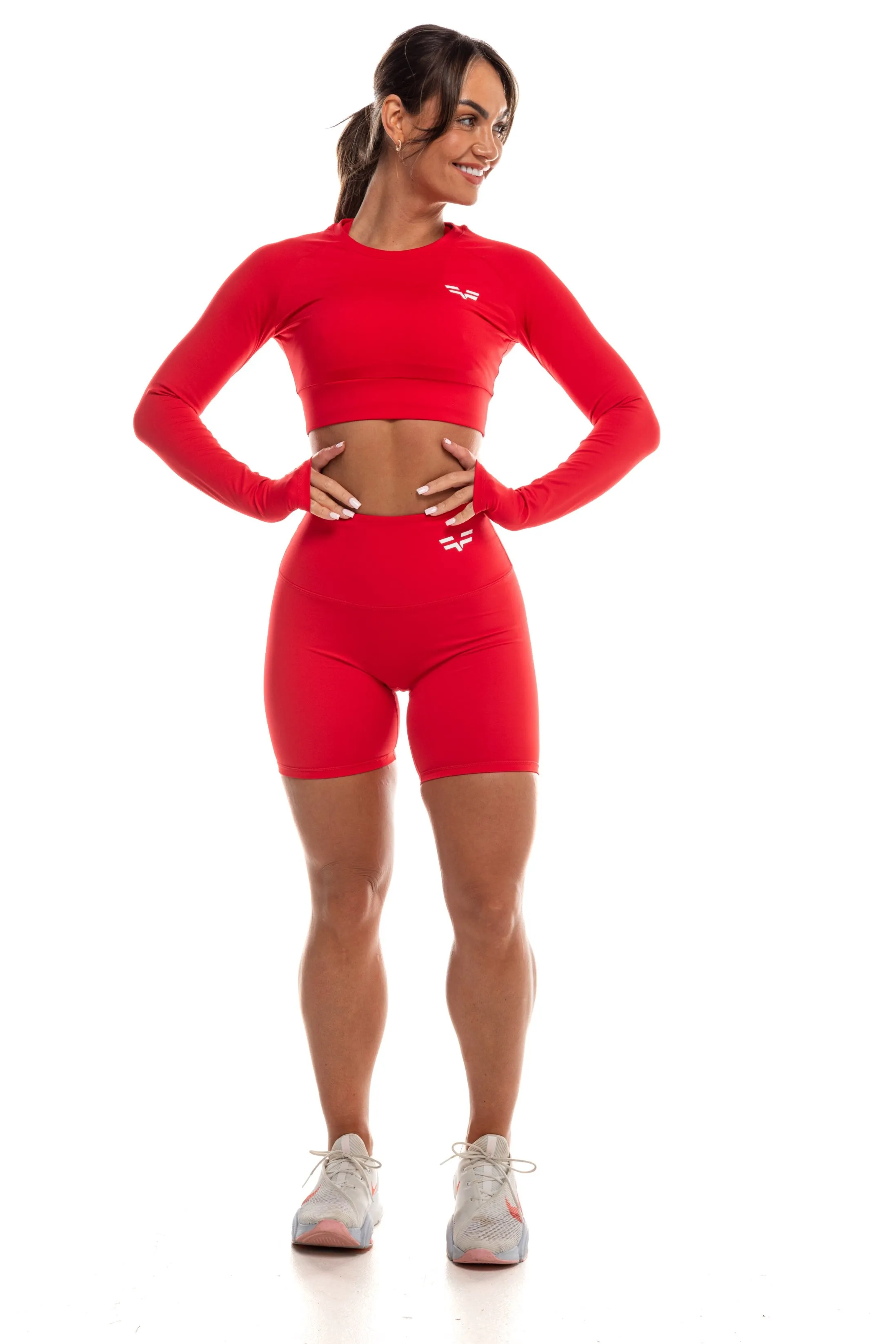 GymFreak Women's Vision Crop Top - Red