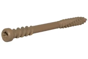 Hillman™ 48454 Star Drive Composite Deck Screws, Tan, 3" x #10, 1 Lb