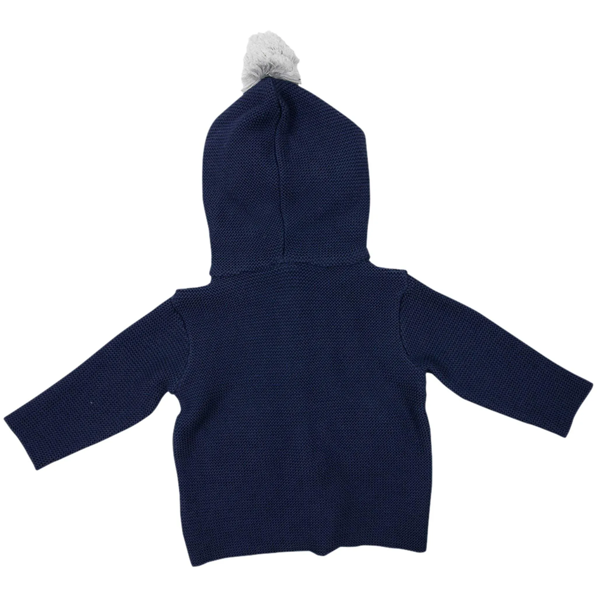 Hooded Knit Jacket Navy