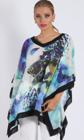 JS0223-2NC Kaftan Style Black Trim Top (Pack)