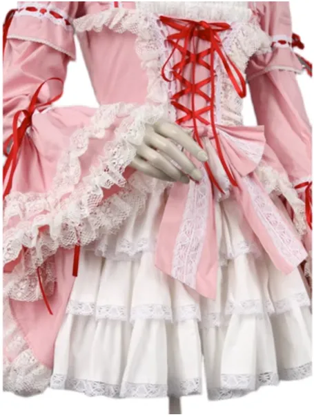 Lace Garden~Maiden Berry~Classic Pink Lolita OP Dress