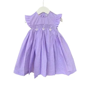 Lavender Hand Smocked Dress