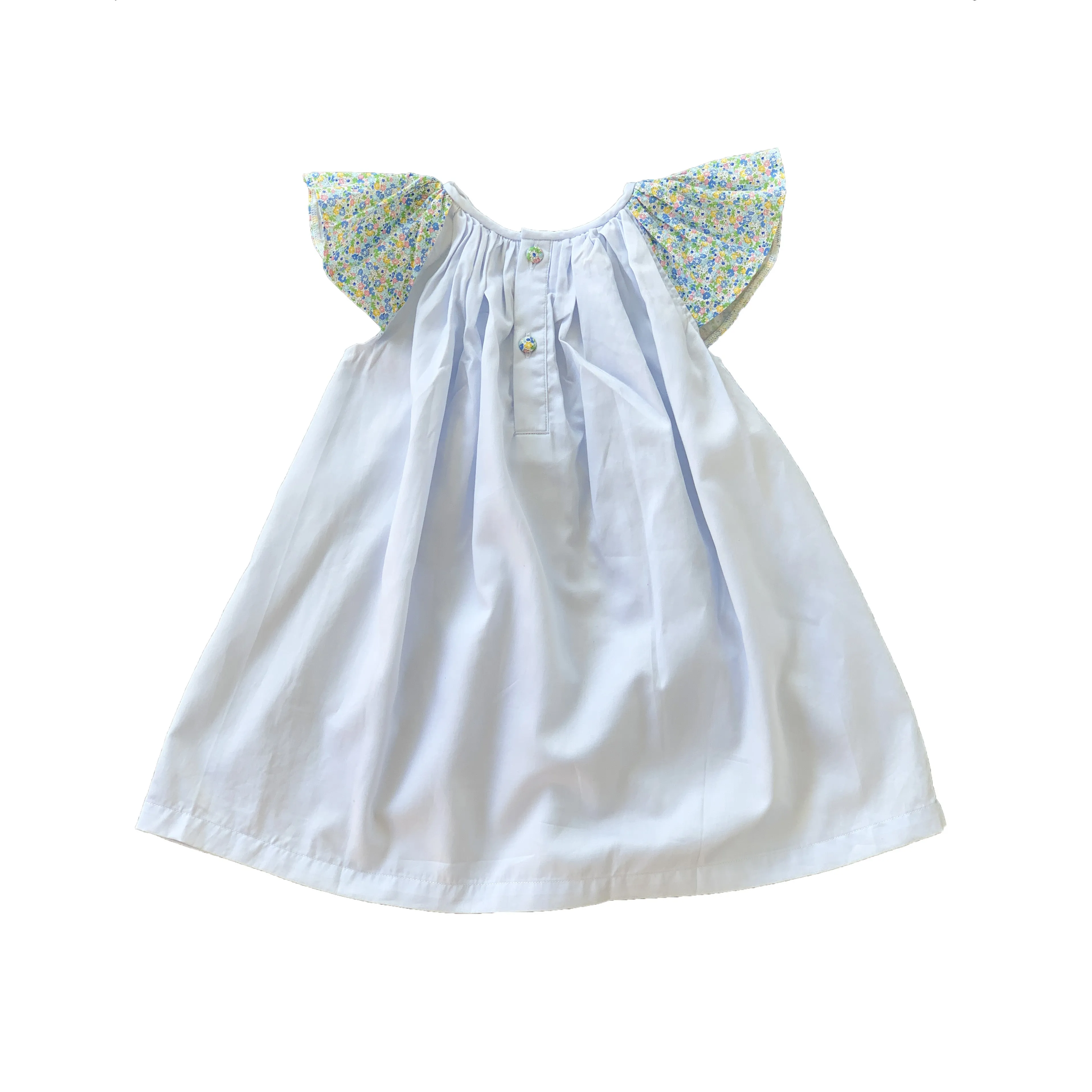 Light Blue Bishop Smocked Dress