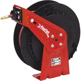 Lightweight & Economical Industrial Reels, Air/Water, 1/4" x 50', Single Hose, 300 psi