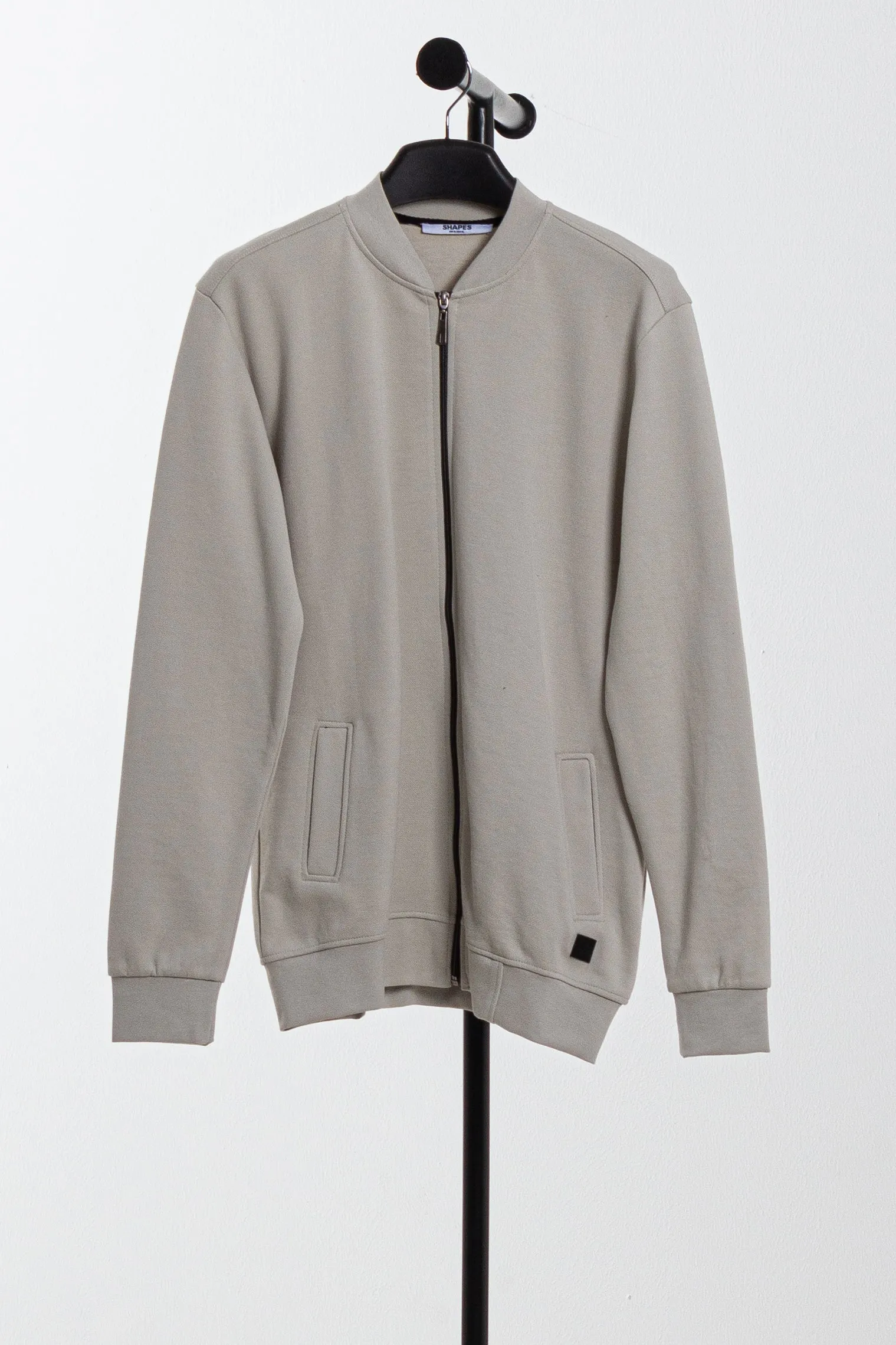 LIGHTWEIGHT KNIT BOMBER JACKET