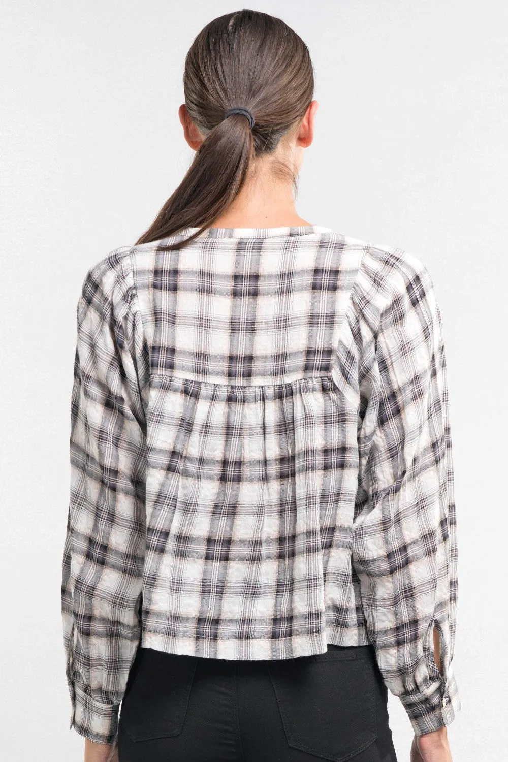 Lightweight Yarn Dye Plaid Top