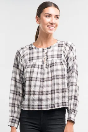 Lightweight Yarn Dye Plaid Top