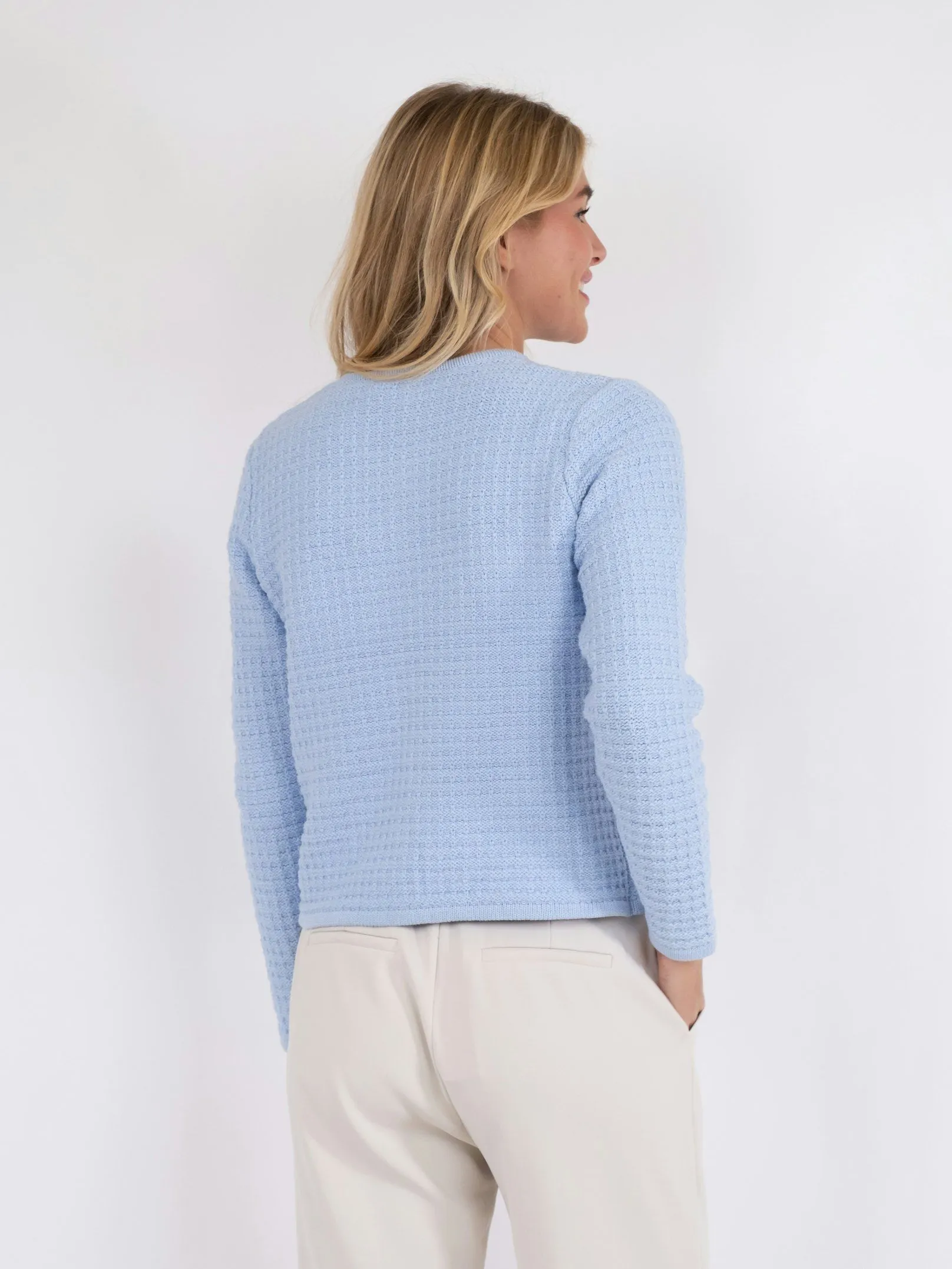 Limone Knit Jacket - Light Blue