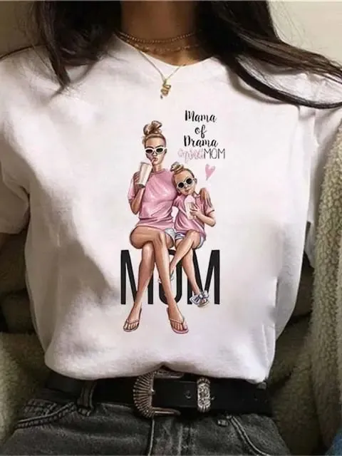 LVSANW Maycaur Hot Sales Printed Female Tshirt Women Fashion Graphic Printed T-Shirt Harajuku Korean Style Short Sleeves Clothes Female