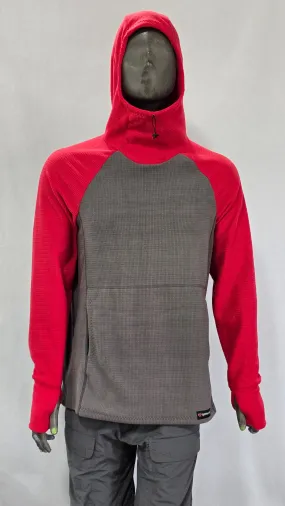 Men's Hoodie - Gray w/ Red sleeves & hood