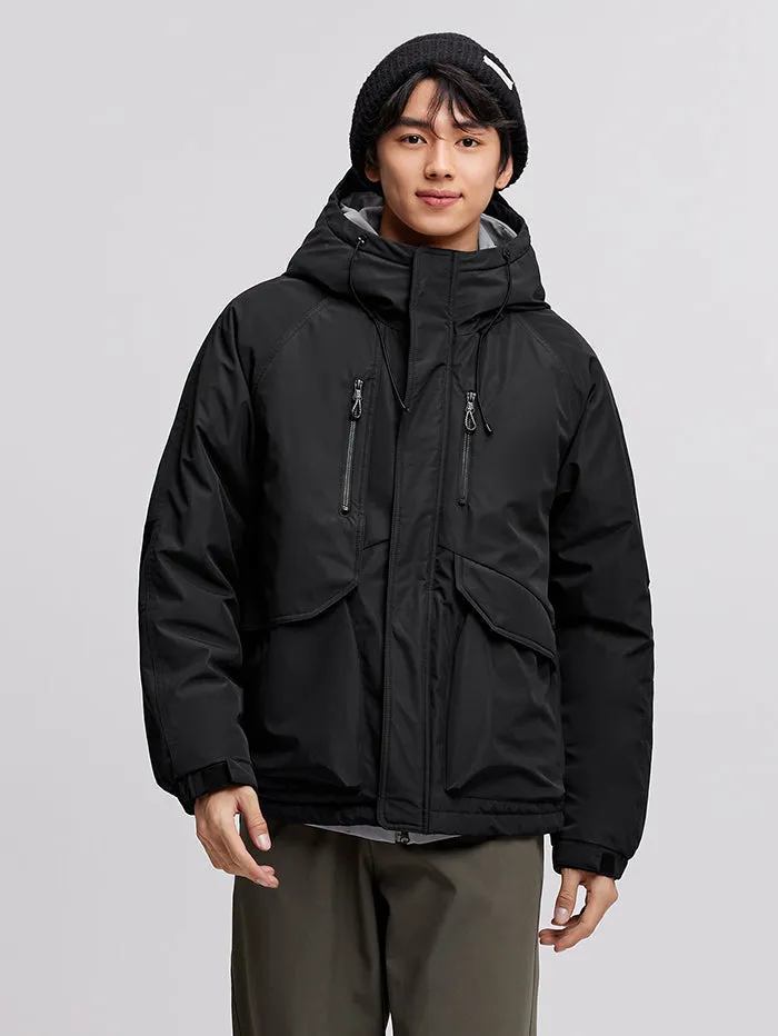 Men's Solid Colored Winter Coat