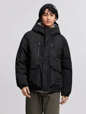 Men's Solid Colored Winter Coat