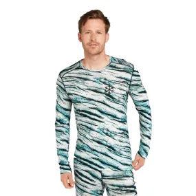 Merino 200 Oasis Long Sleeve Crewe Thermal - Snow Aop