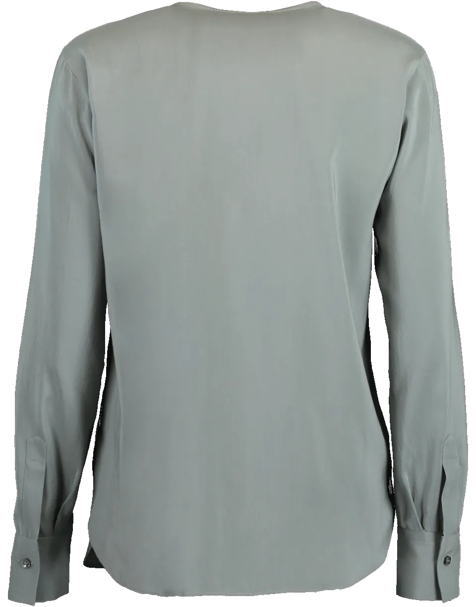Monili Henley Silk Blouse