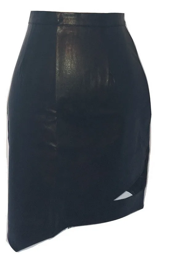 NADIA LEATHER SKIRT