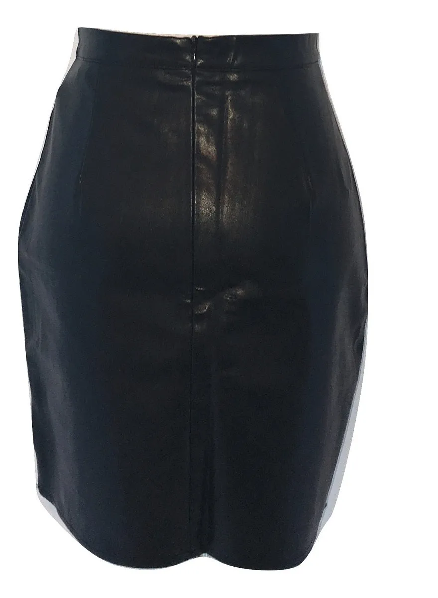 NADIA LEATHER SKIRT
