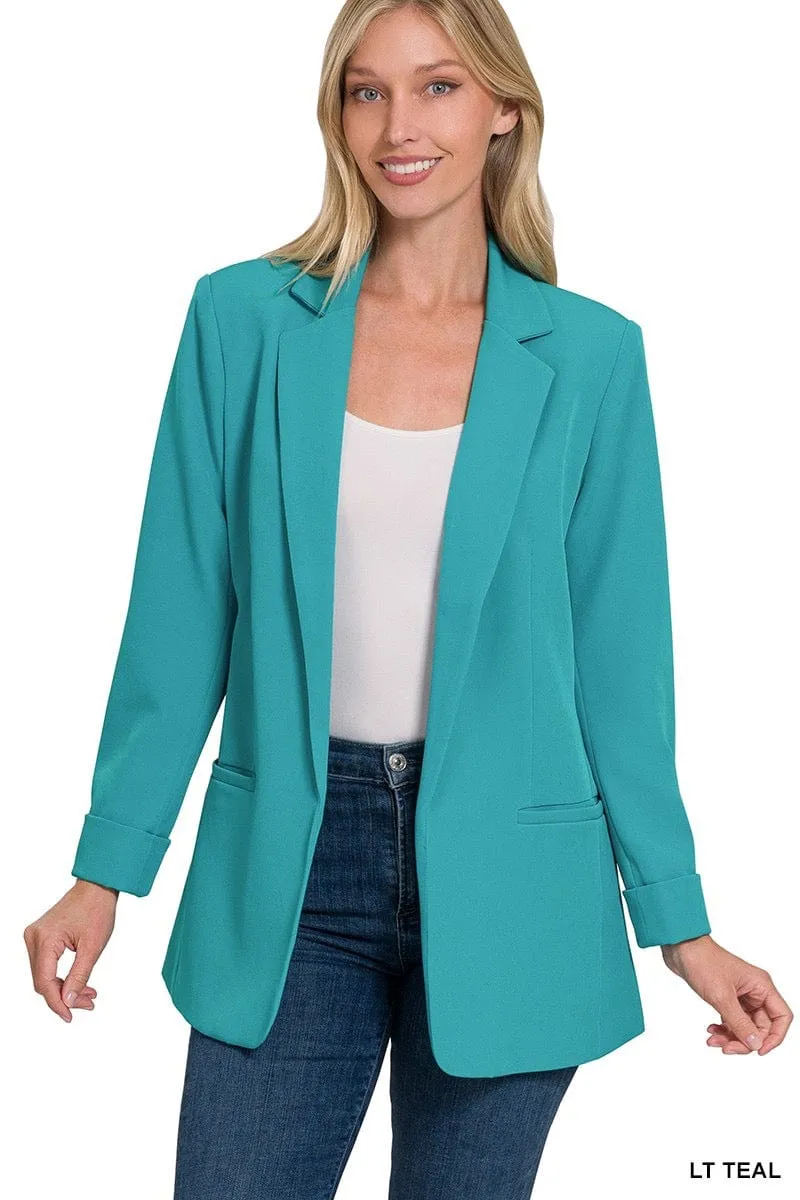 Open Front Classic Blazer
