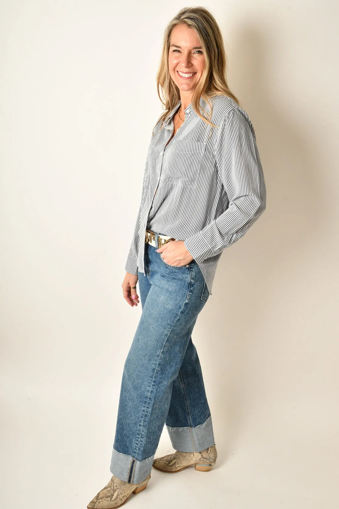 PALISADES STRIPE BLOUSE