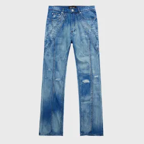 Panel Wash Denim Blue