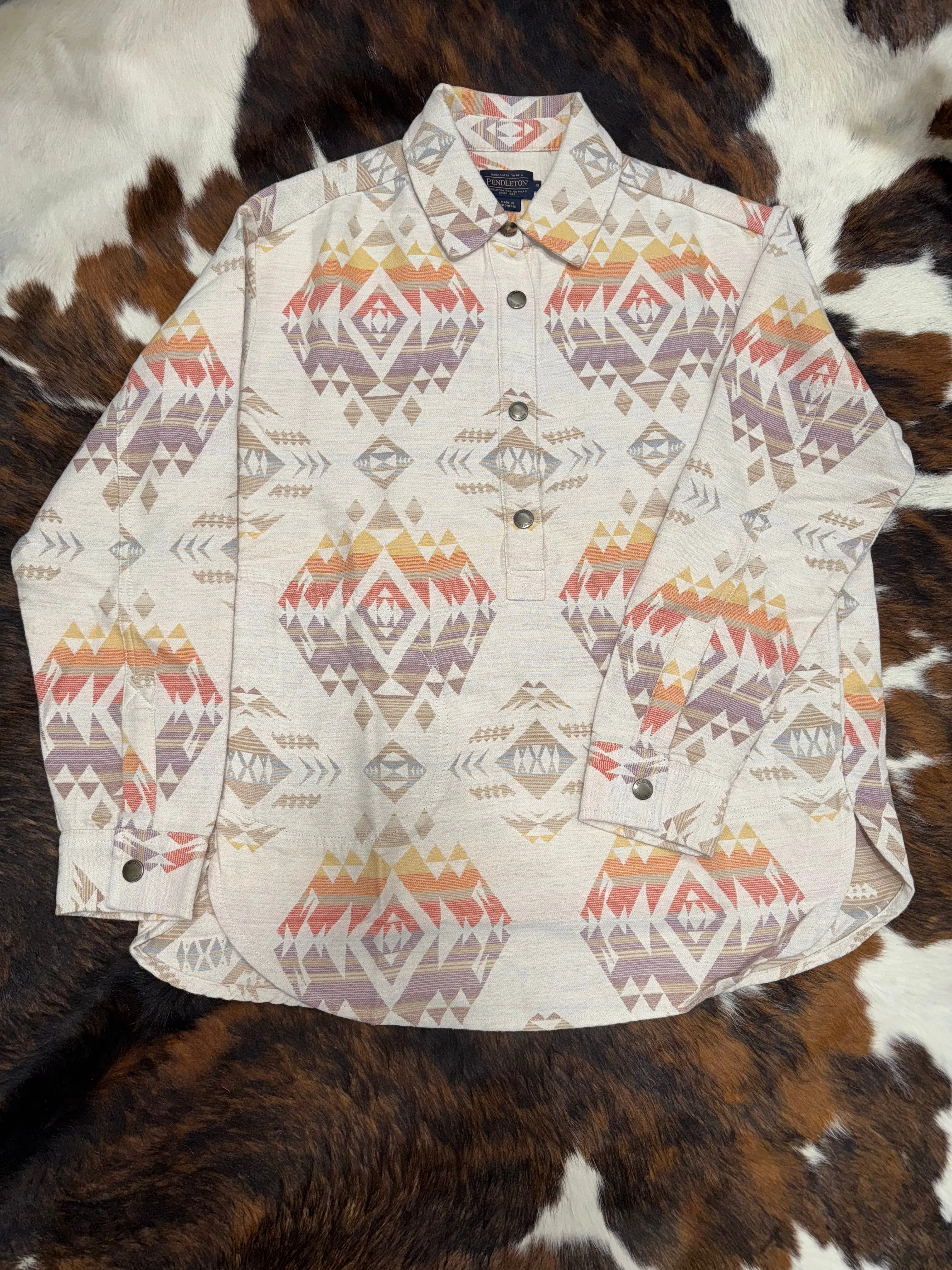 Pendleton Women's Tan Agate Beach DoubleSoft Pullover
