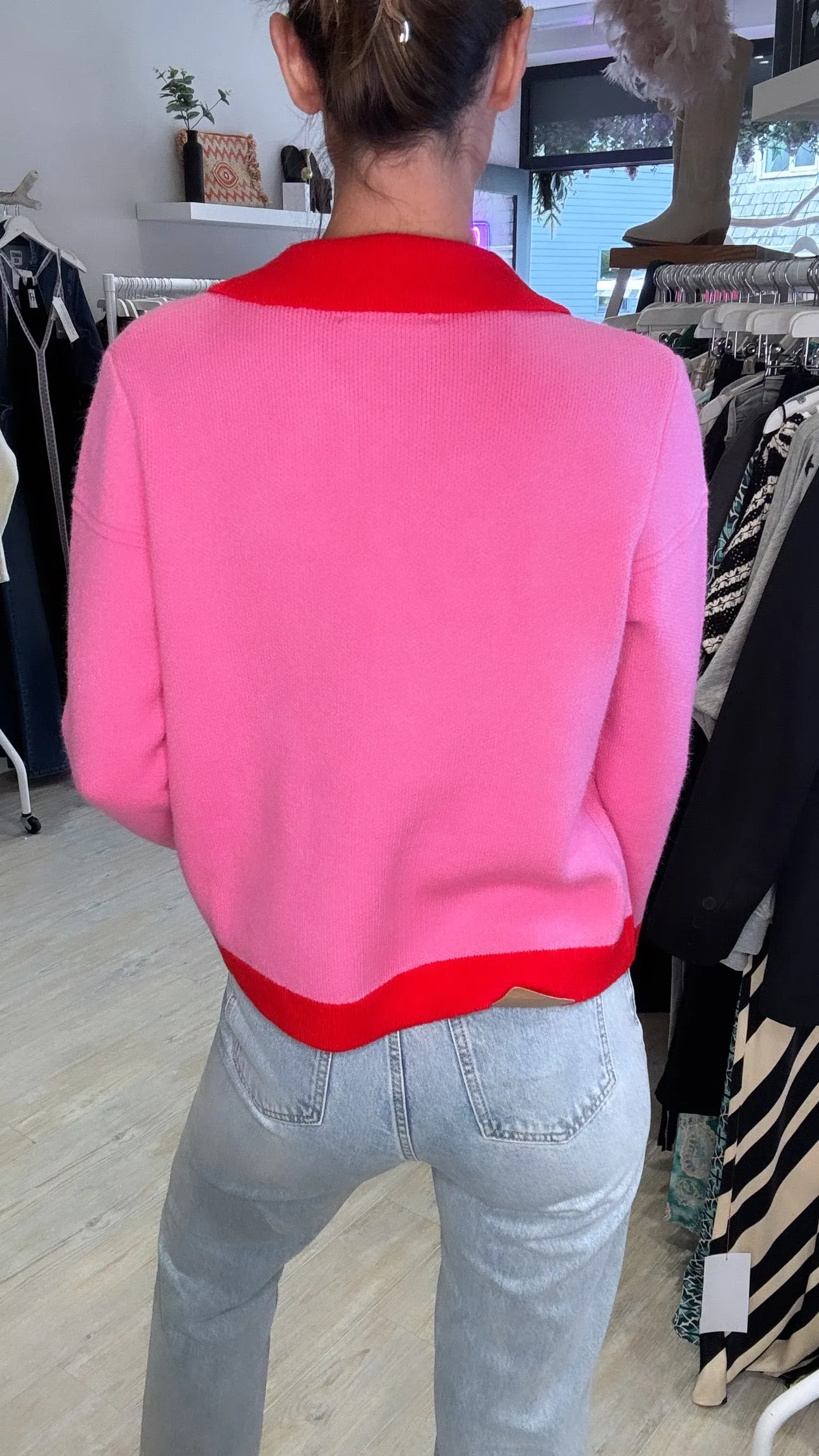 Penny Two Tone Knited Cardigan