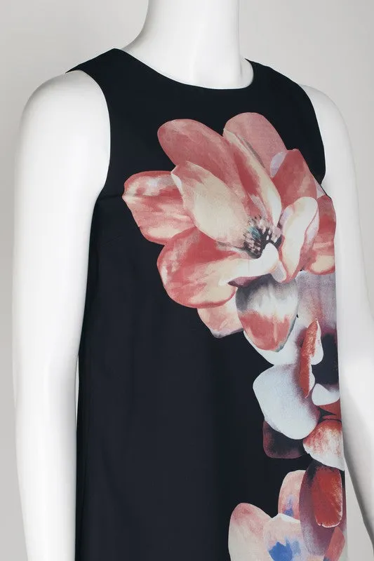 PEONY FLORAL SHIFT DRESS