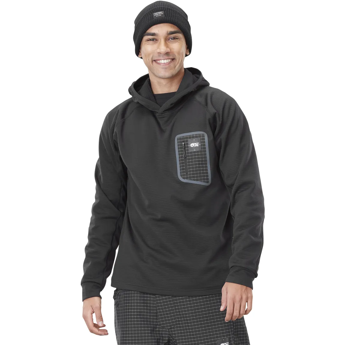 Picture Bake Grid Fleece Hoodie