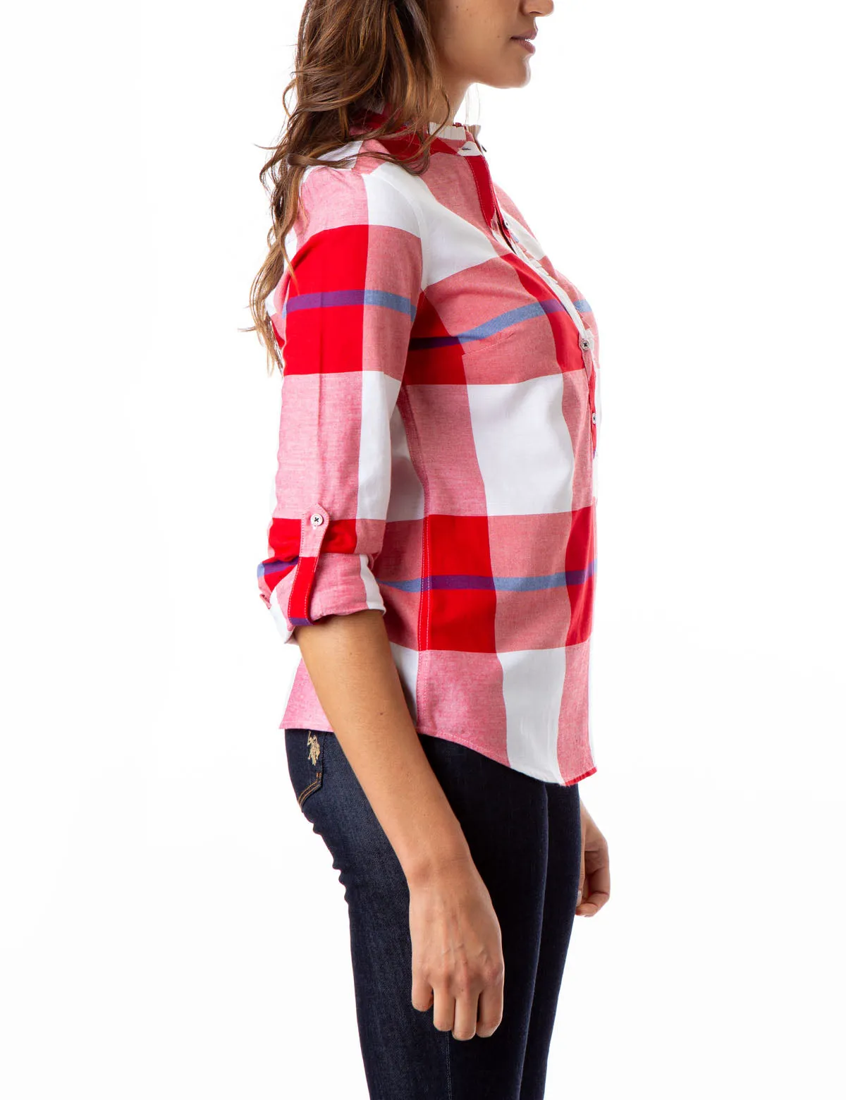 PLAID POPOVER SHIRT