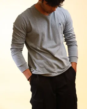 Polo By Ralph Lauren Long Sleeve Crewneck Sweatshirt Grey