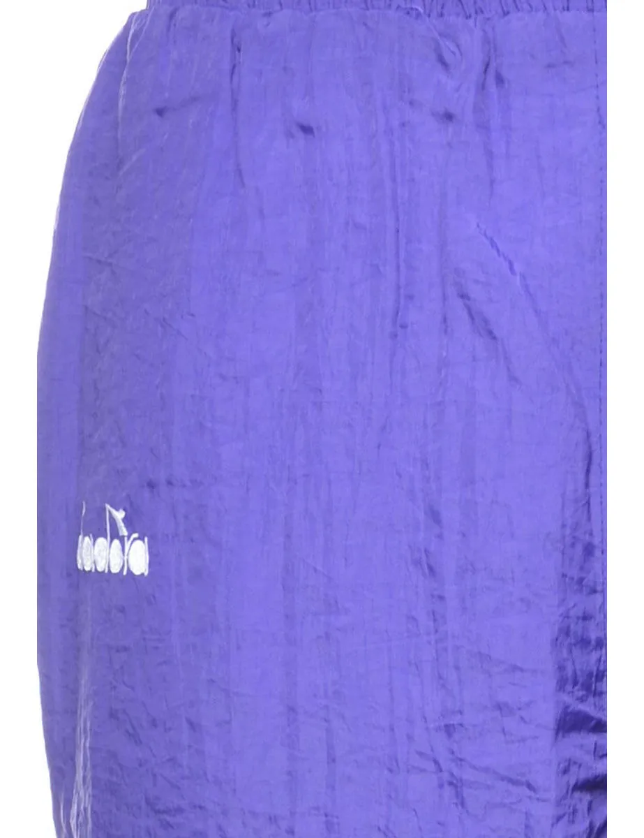 Purple Vintage Diadora Track Pants - W35 L32