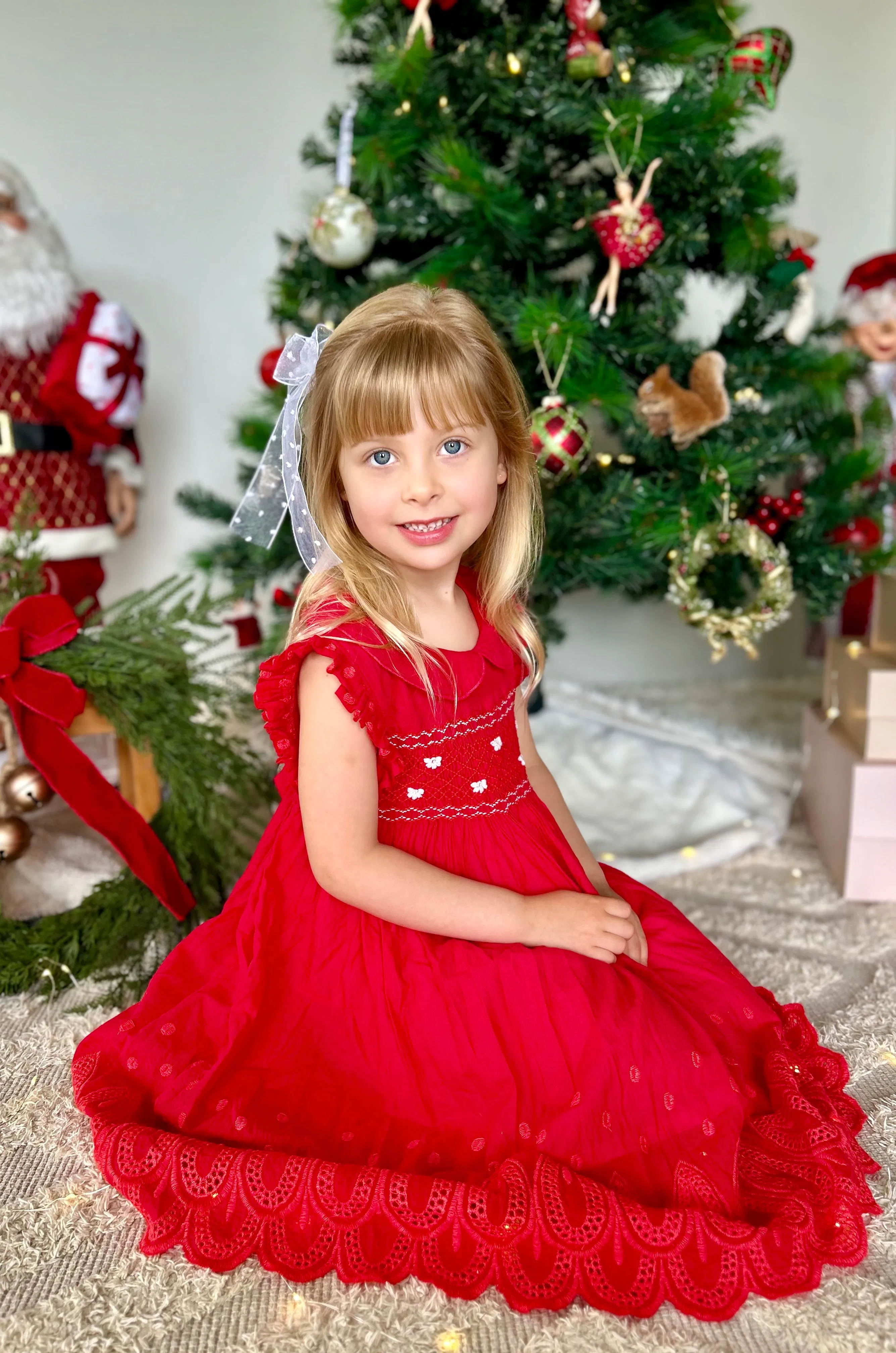 Red Fairy Smocked Dress
