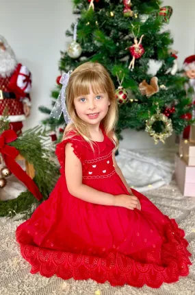 Red Fairy Smocked Dress