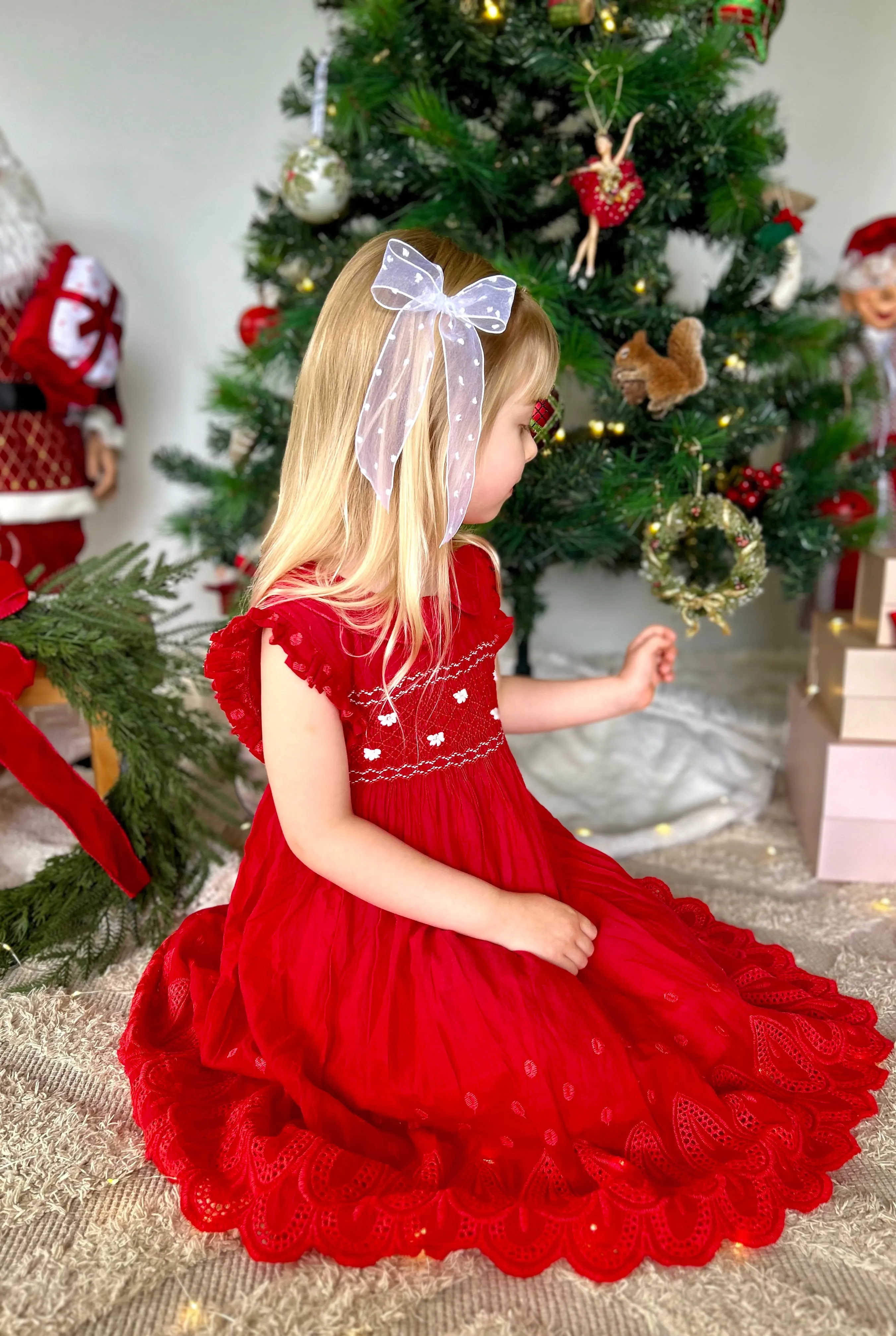 Red Fairy Smocked Dress